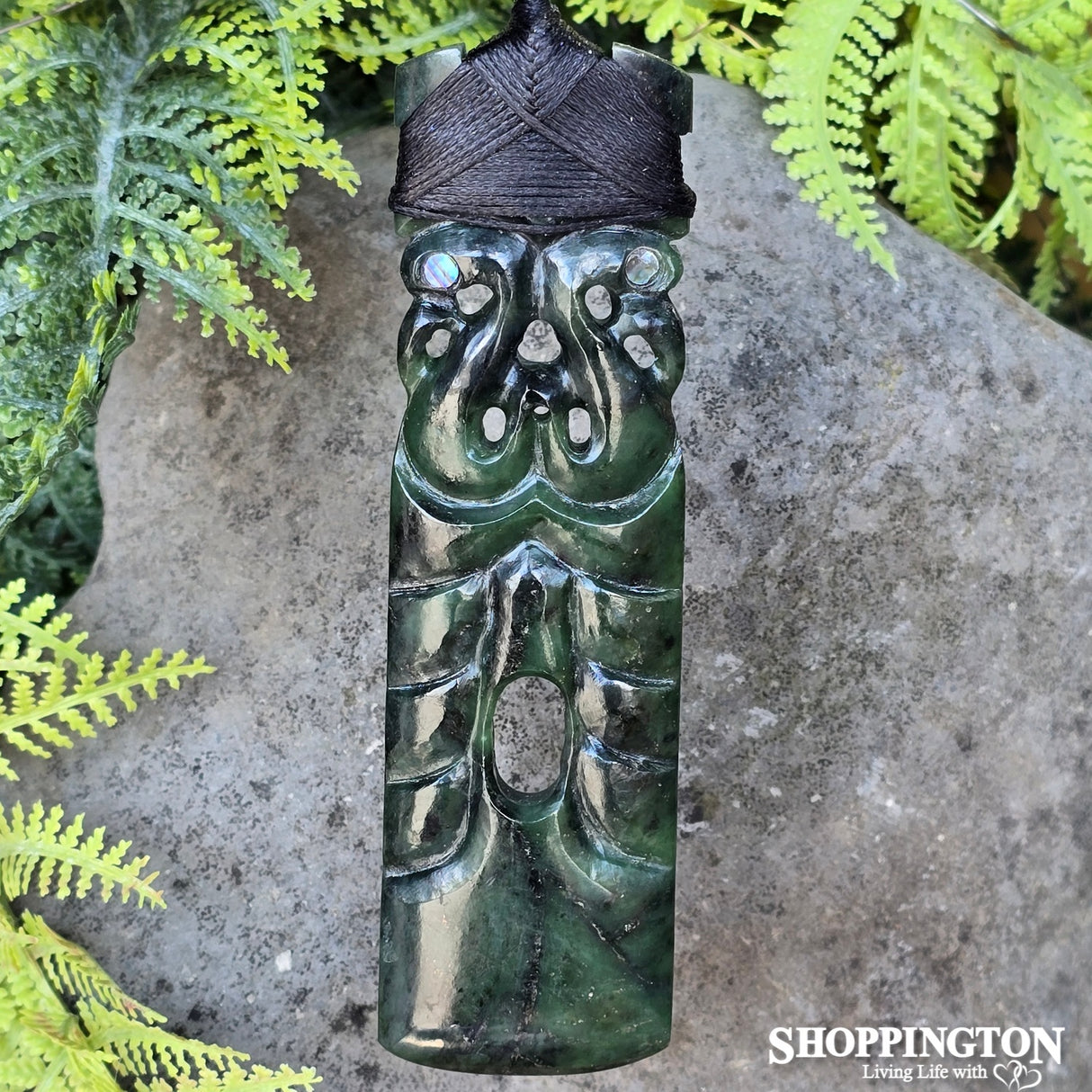 Pounamu Pendant - Toki with Manaia Face 125mm