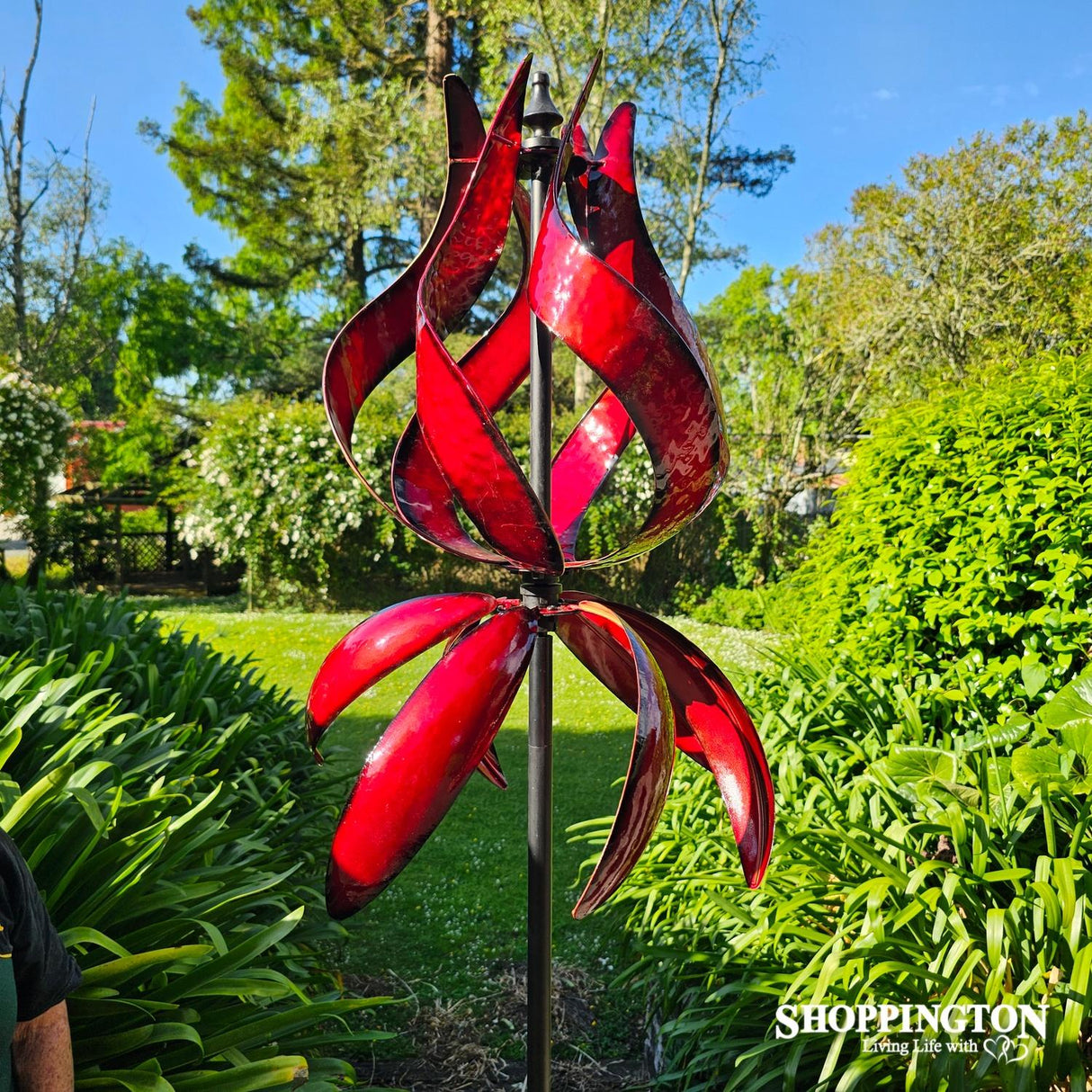 Garden Wind Spinner - Red Sunset