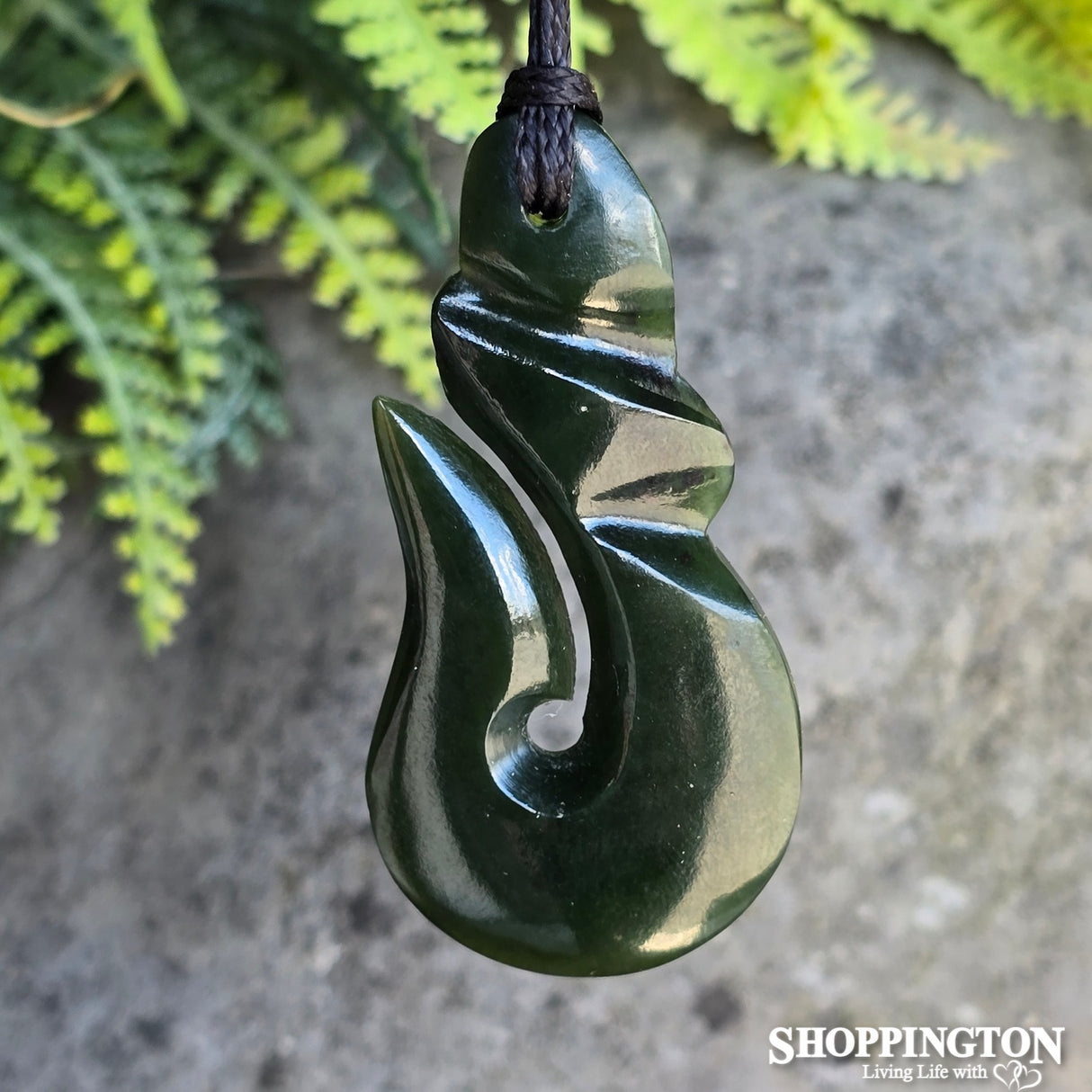 Pounamu Pendant - Hook 50mm