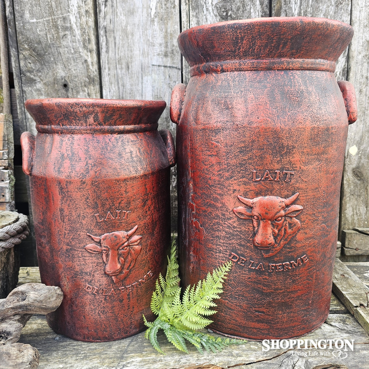 Garden Pot - Dairy Pail Slender Antique