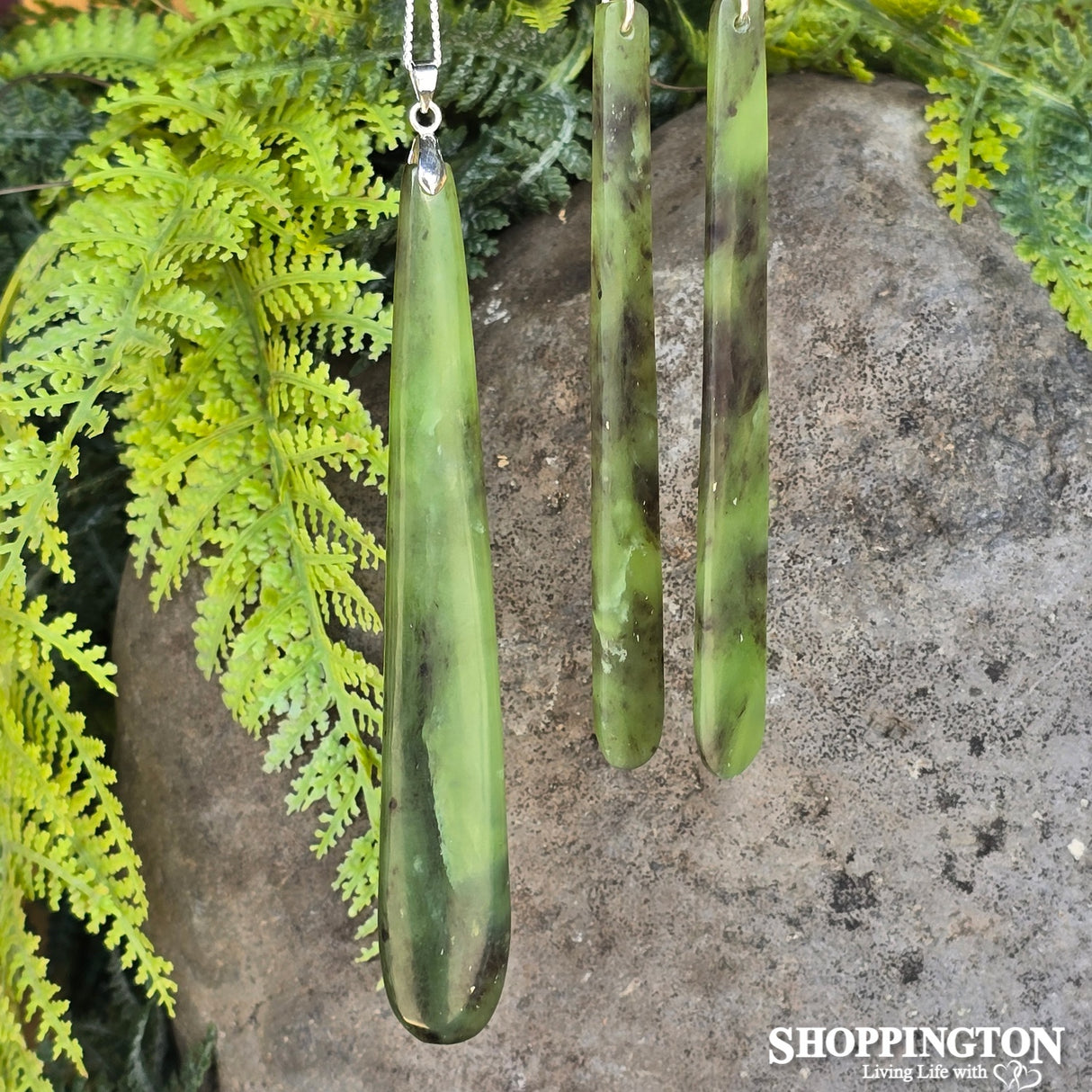 Pounamu - Totoweka Earrings & Toki Set - Rima