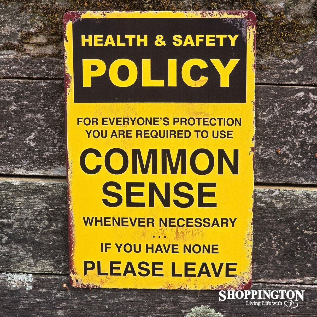 Tin Sign - Health & Safety