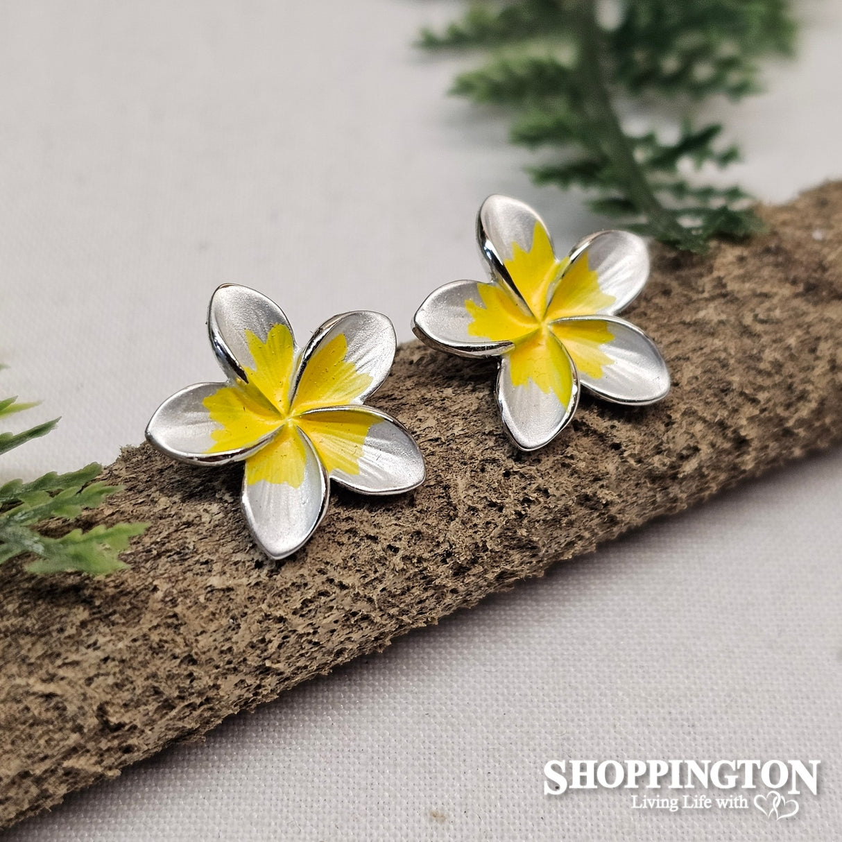 Earrings - Frangipani Studs