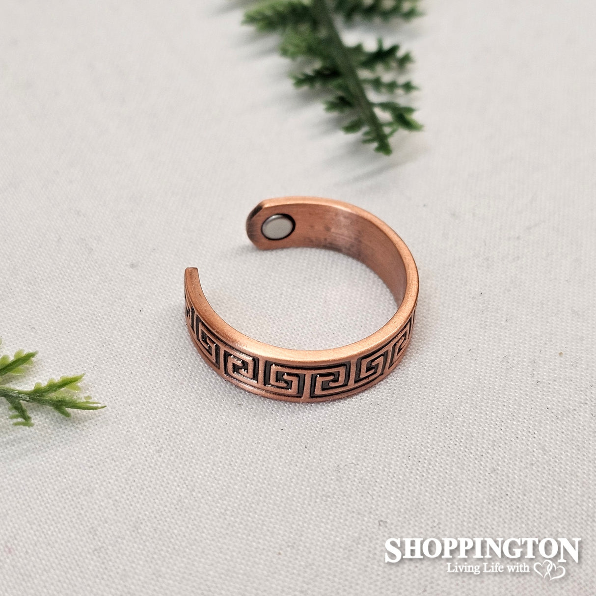 Copper Ring - Aztec
