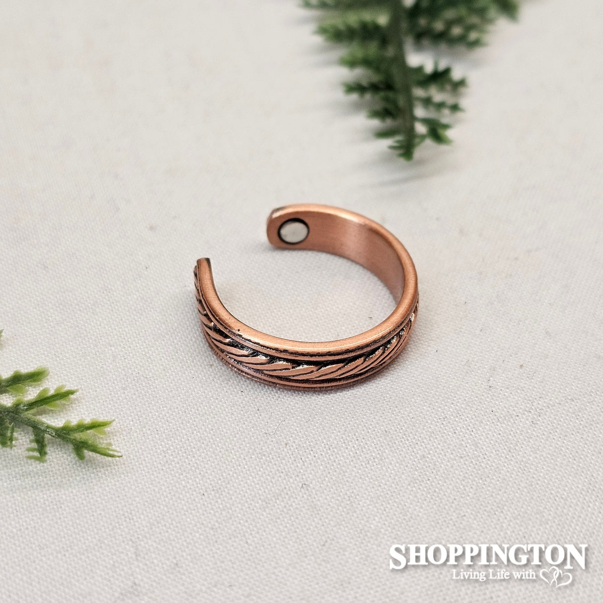 Copper Ring - Rope (L)