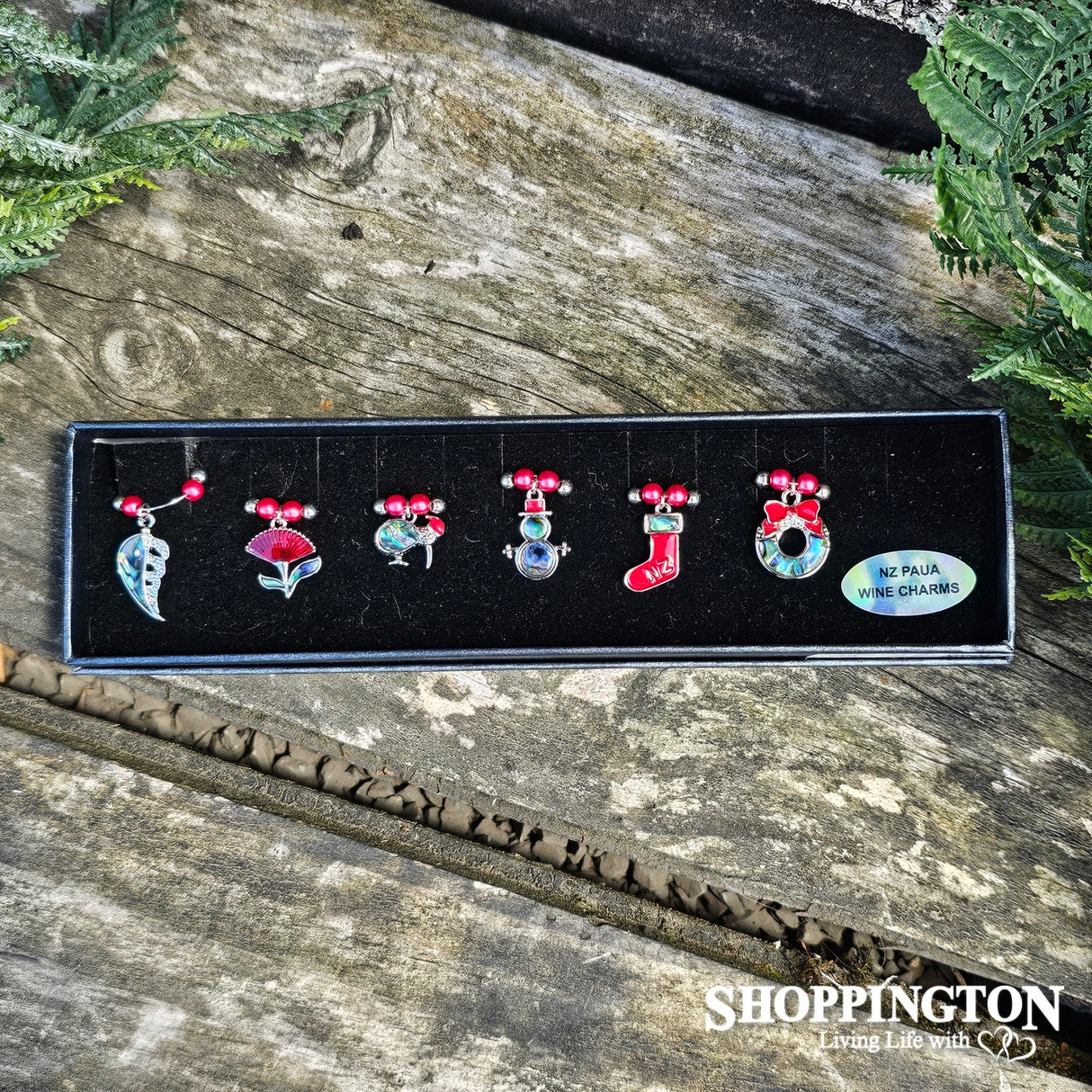 Wine Charms - Kiwiana Christmas