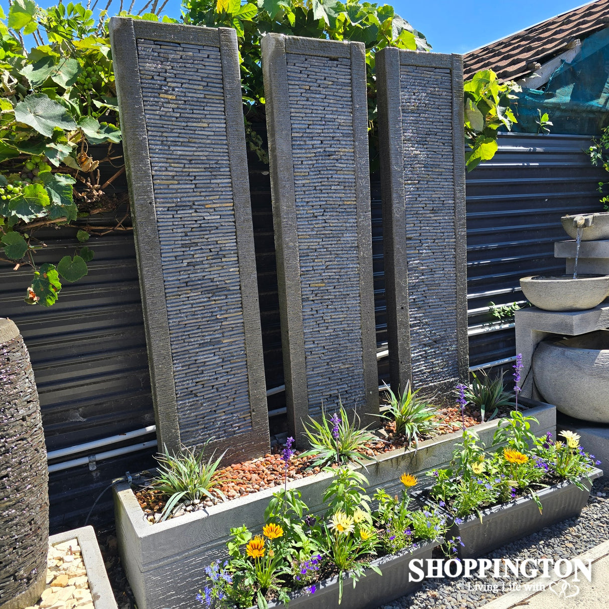 3 Slate Pillar Wall (new design) Water Feature