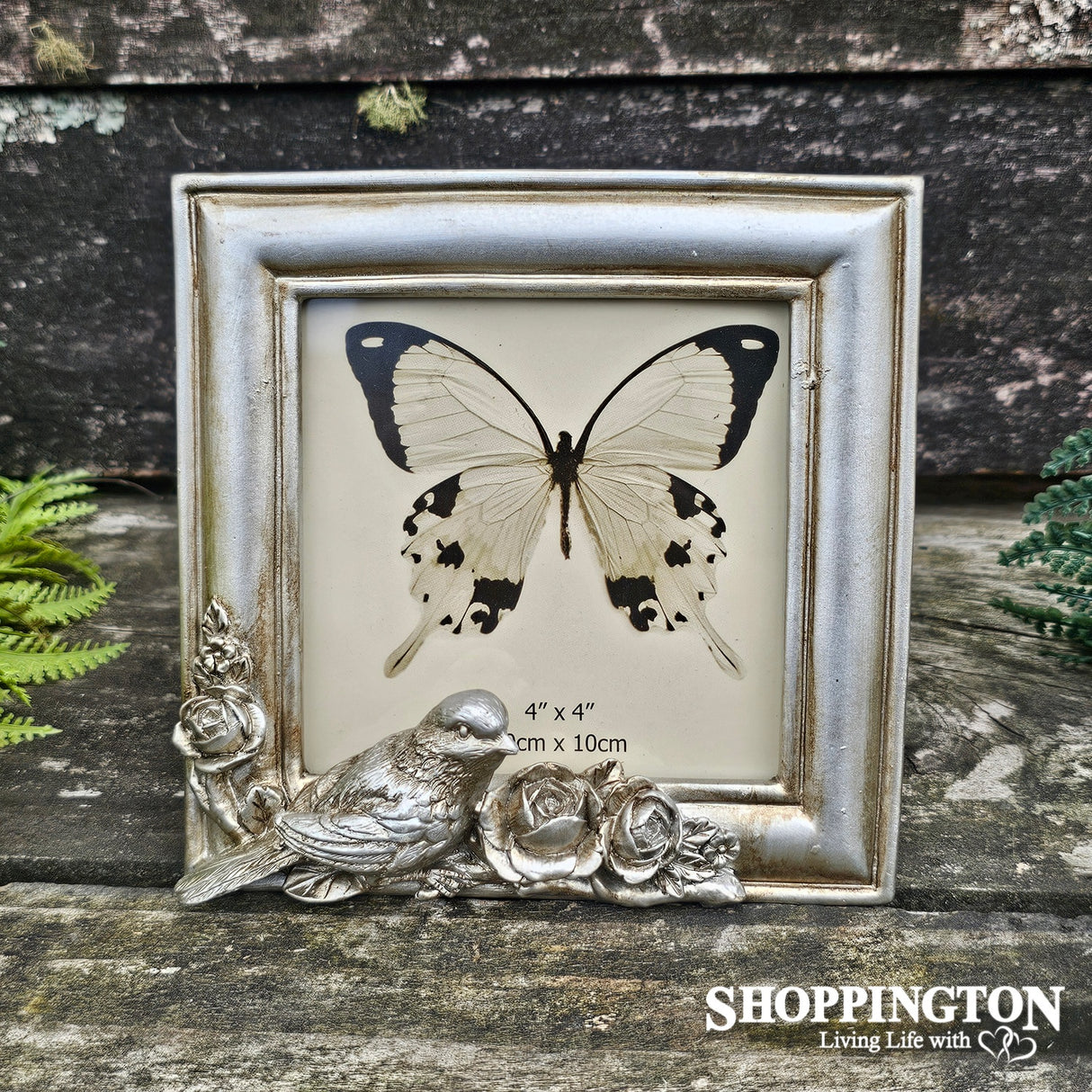 Photo Frame - Rose Birds Champagne