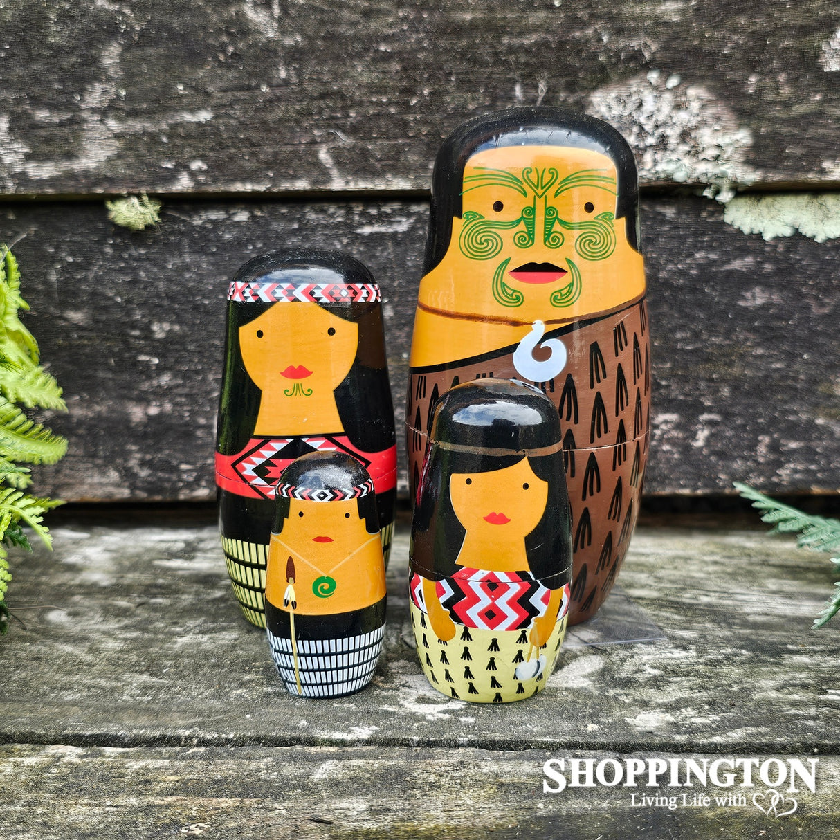Nesting Doll Maori Whanau 4pc