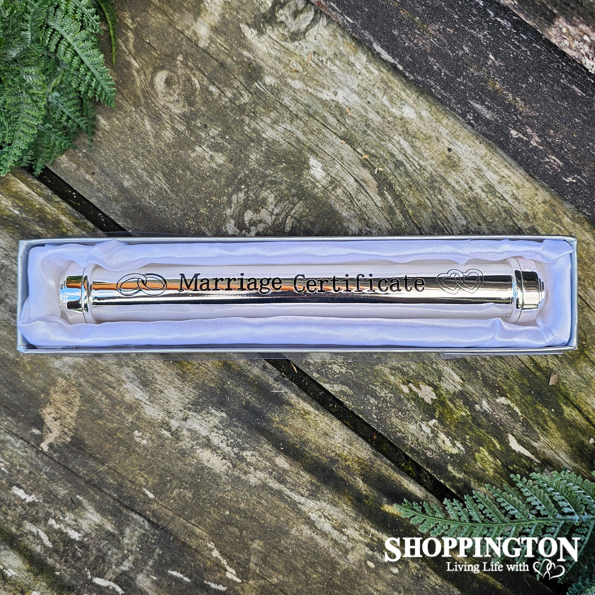 Silver Marriage Cerificate Holder