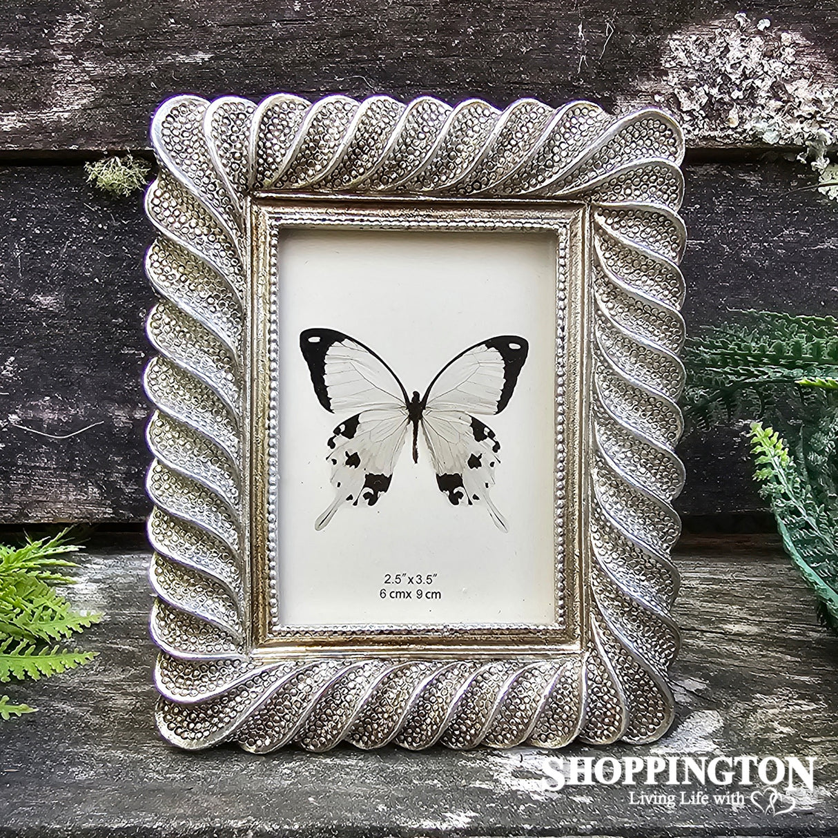 Twist Pattern Photo Frame - Champagne (sml)