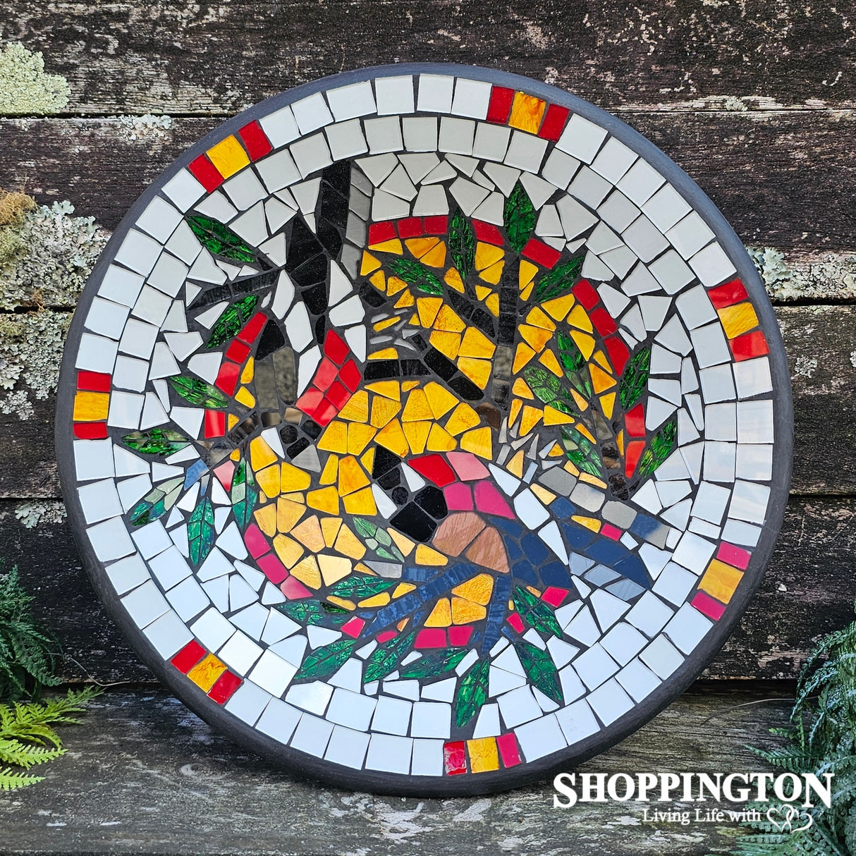 z Mosaic Bowl 40cm - Bird
