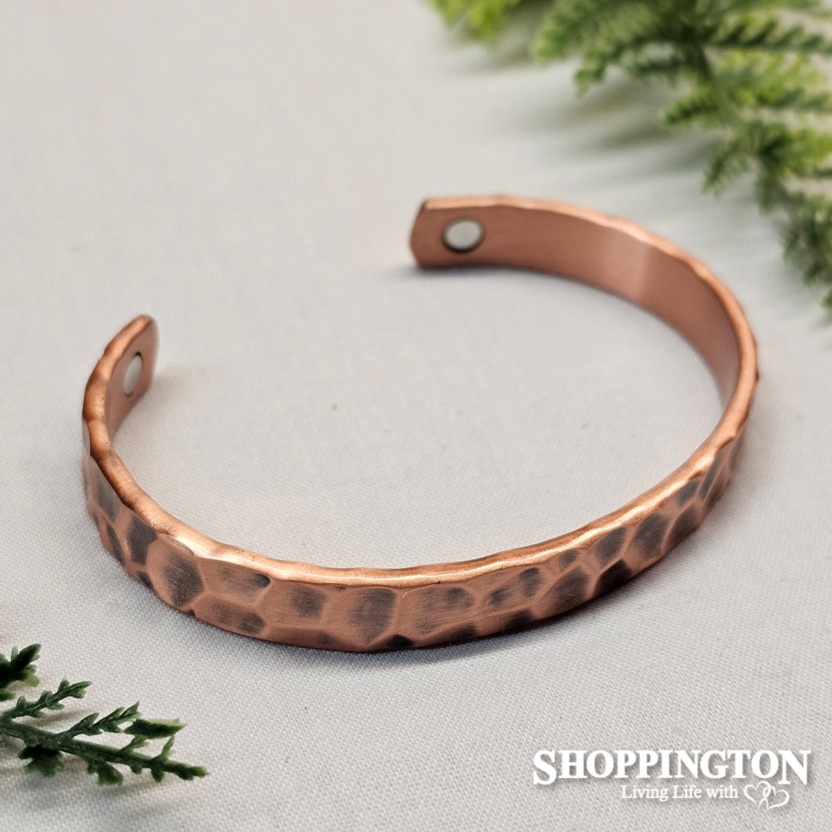 Copper Bracelet - Beaten (Lge)