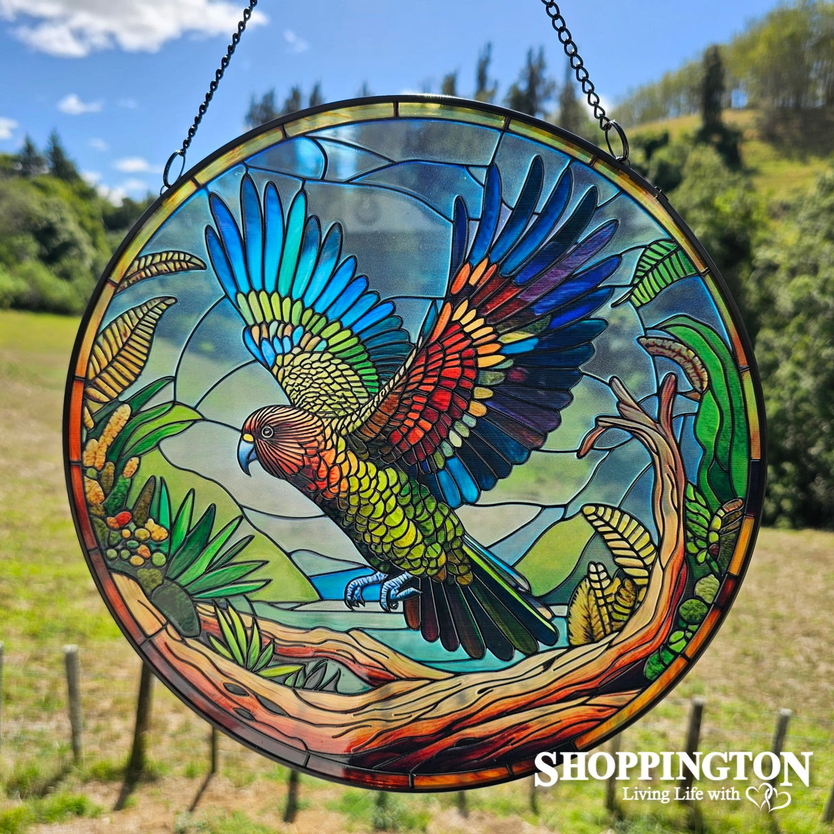 Stained Glass Hanger - Kea