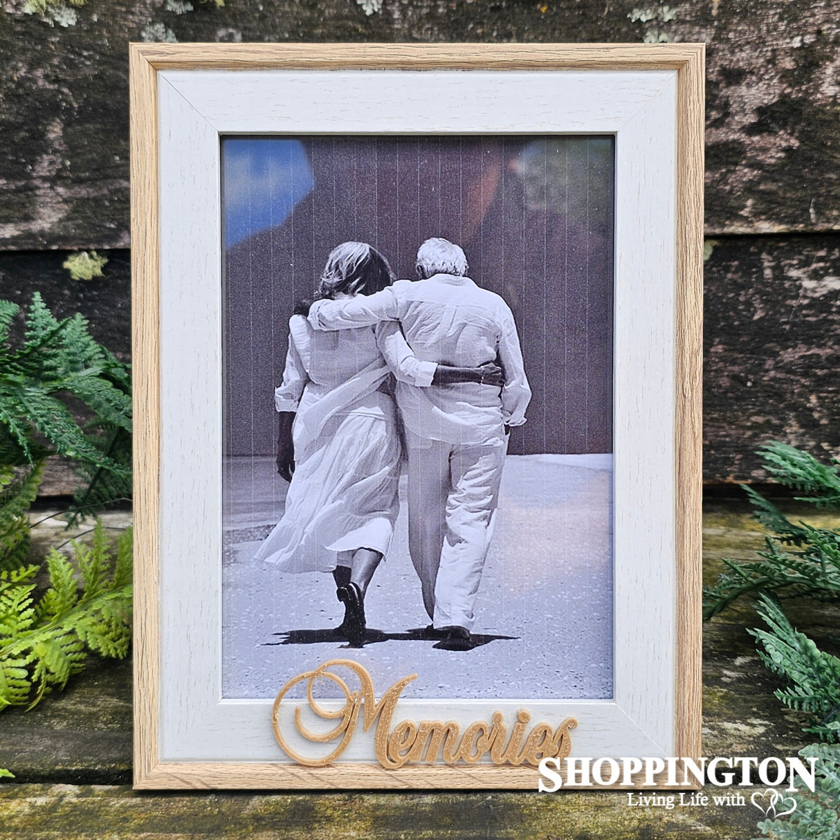 Designer Natural Wood Photo Frame Memories