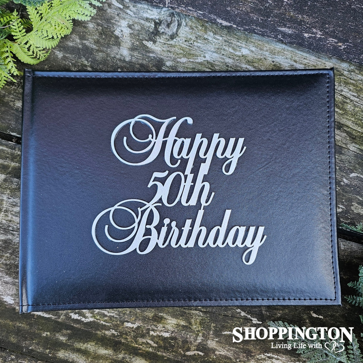 Photo Album - Happy 50th Black & Silver