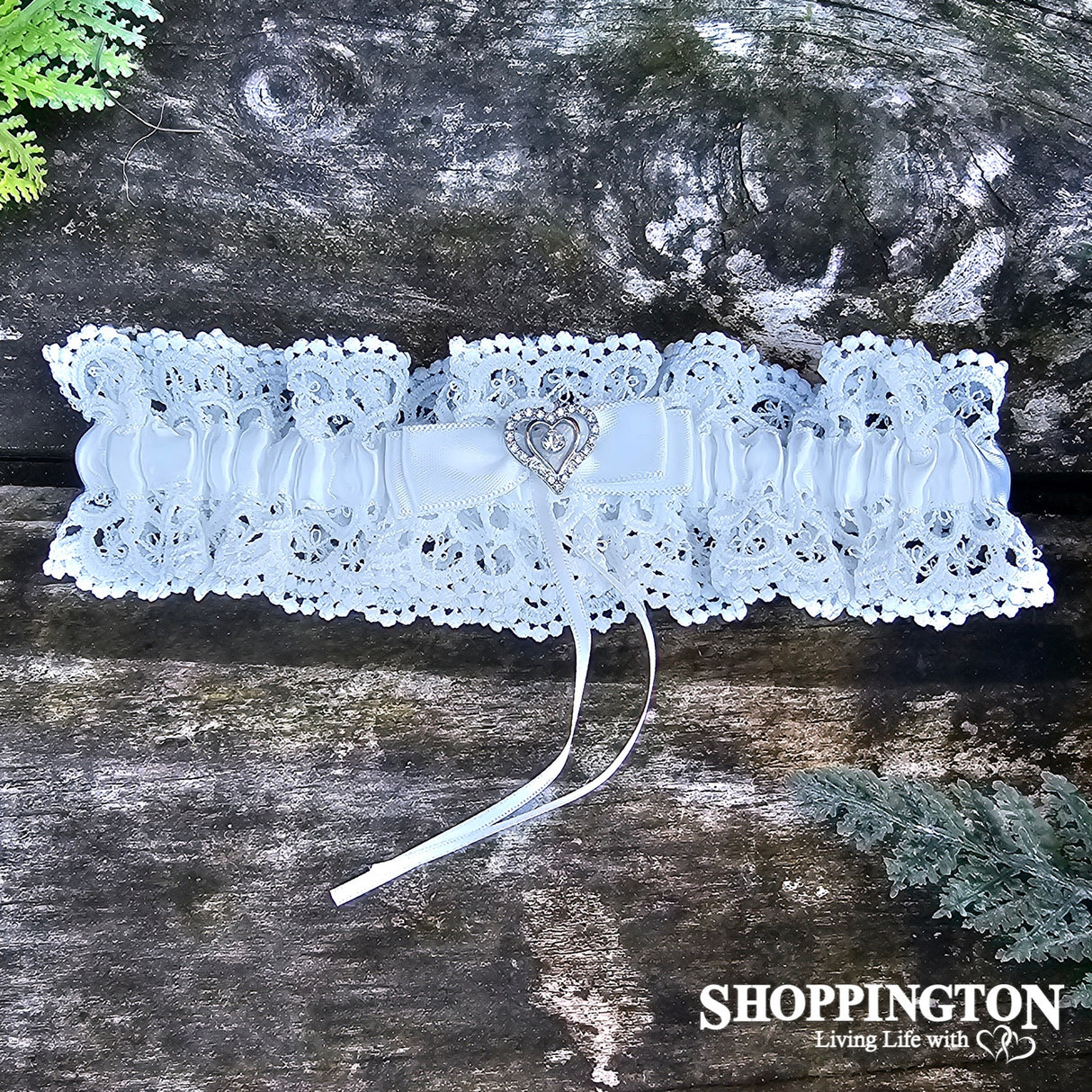 Wedding - Lace Garter Single Heart