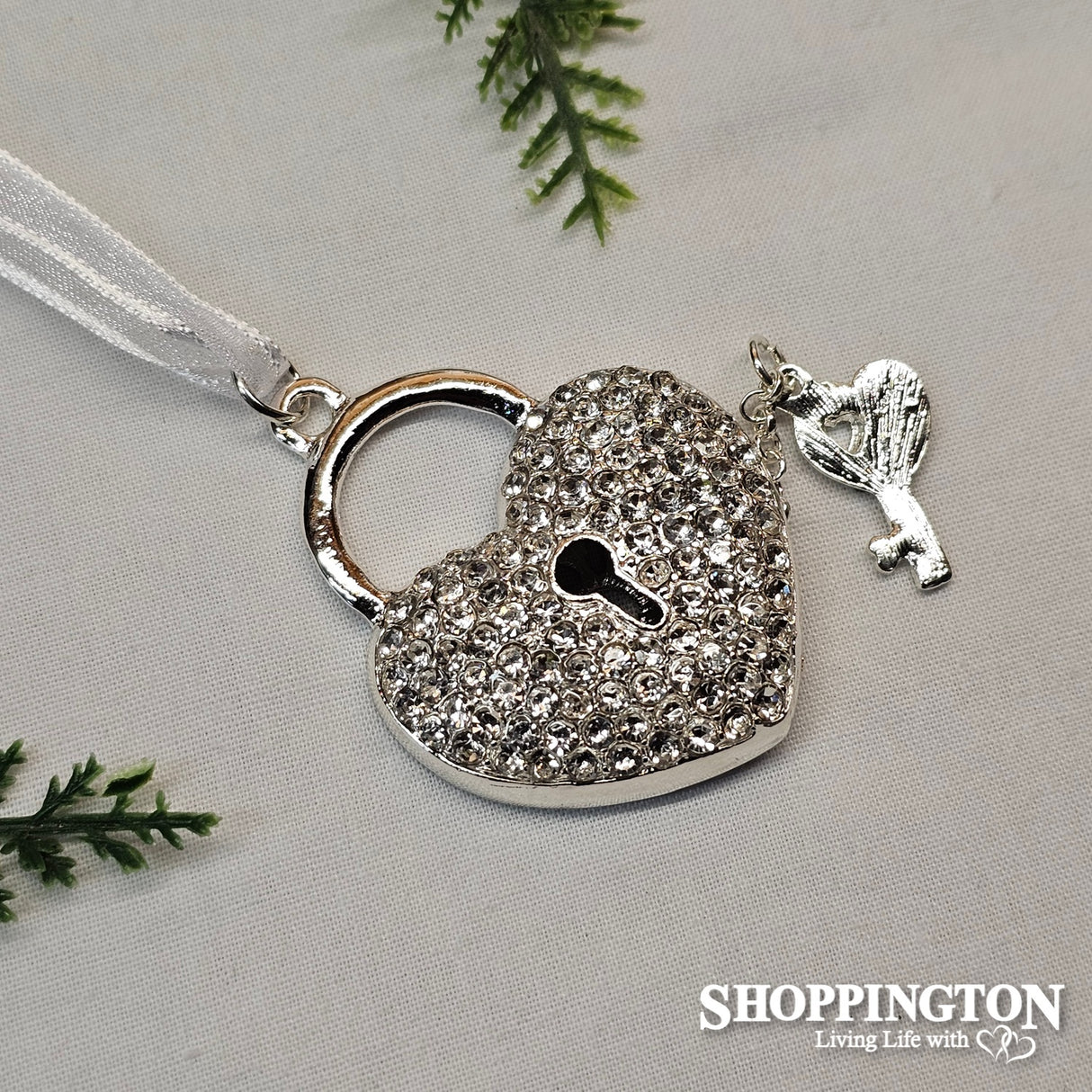 Wedding Charm - Padlock Heart Cutout