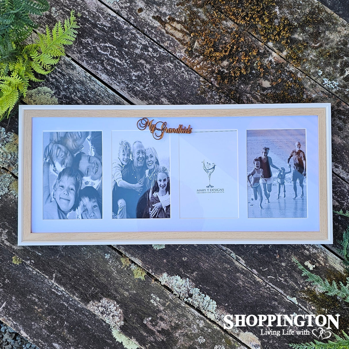 Designer Wood Collage Frame - Grandkids