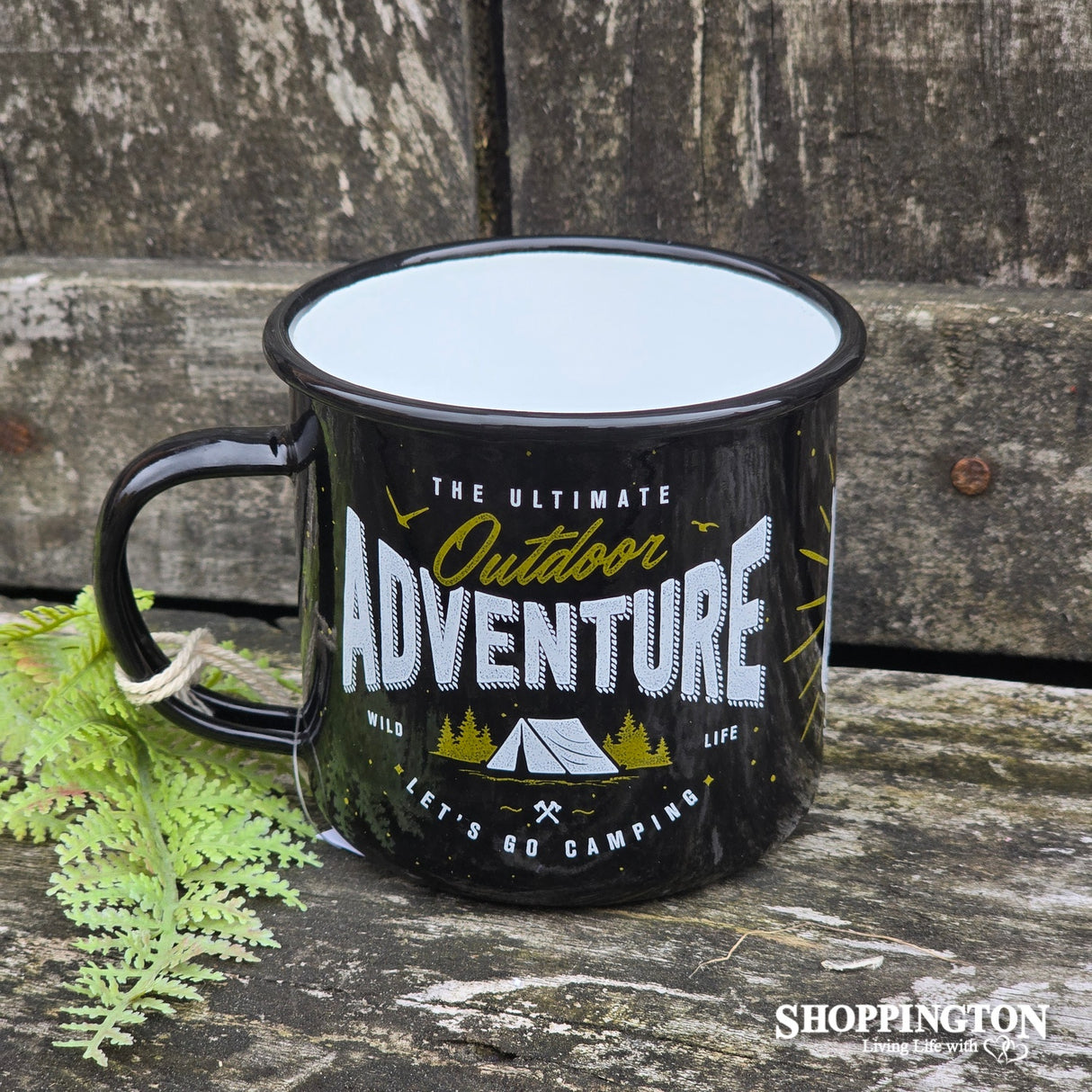 Enamel Mug - Black Outdoor Adventure
