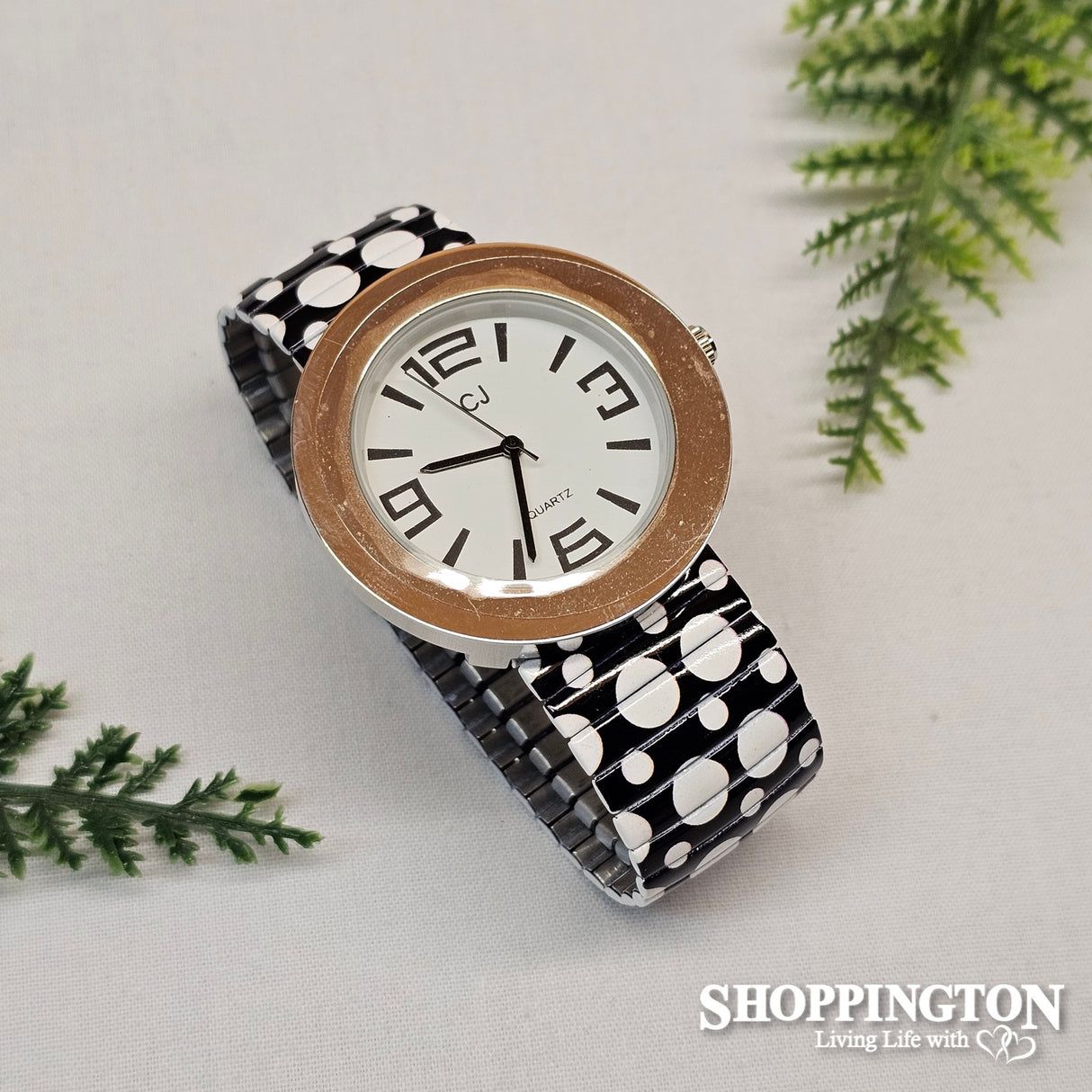 Watch - Black Polka Dot