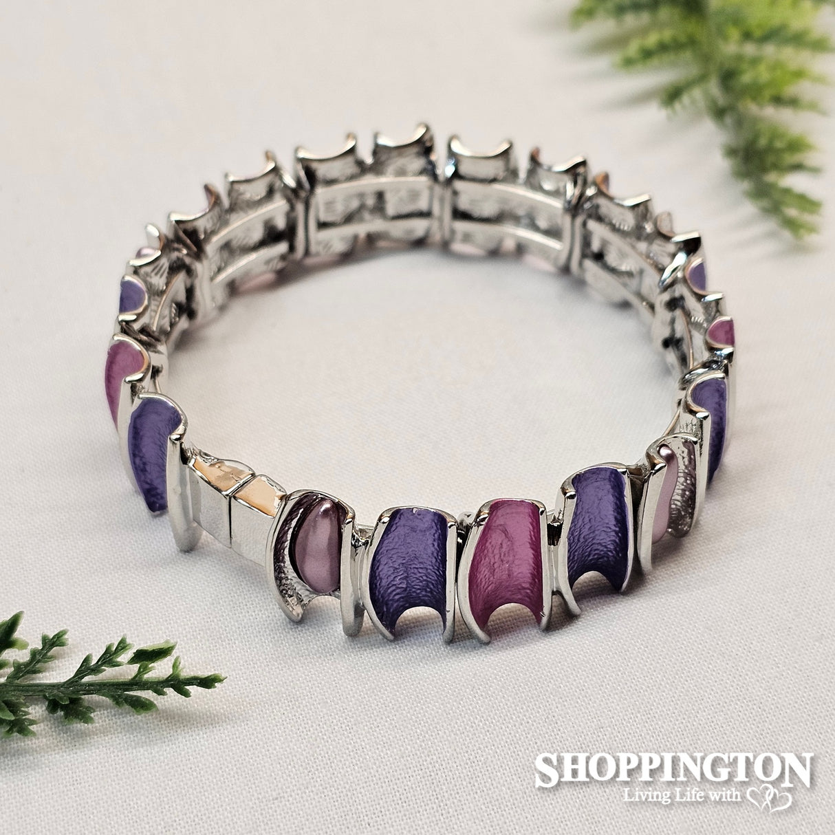 Bracelet - Purple Curves
