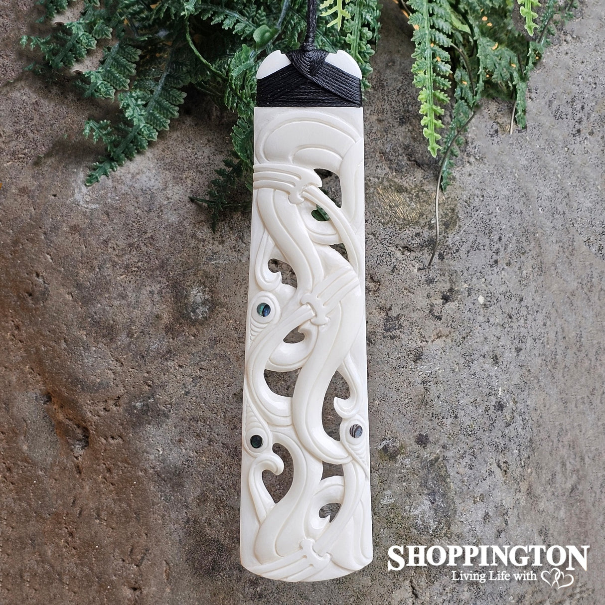 Bone Carving Toki with Detailed Carving