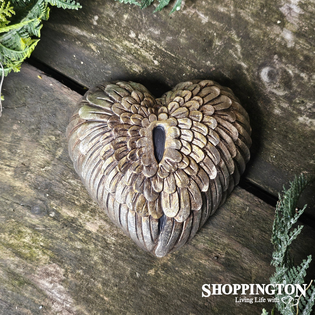 Collectable Heart - Gold Wings