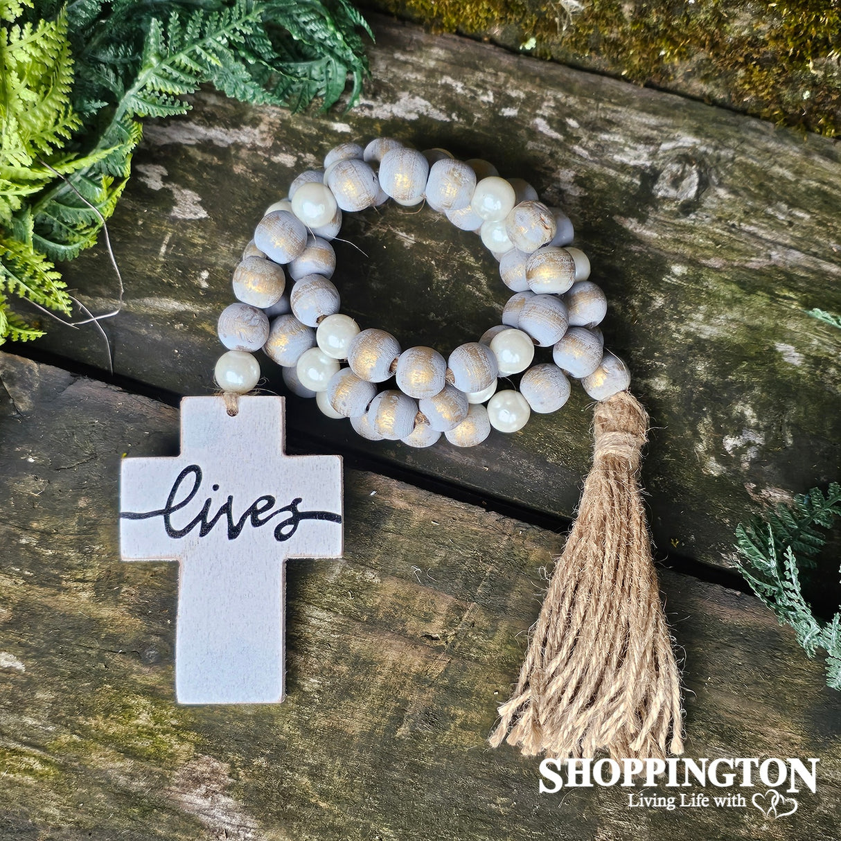 Lives Cross Beaded Rop 133cm