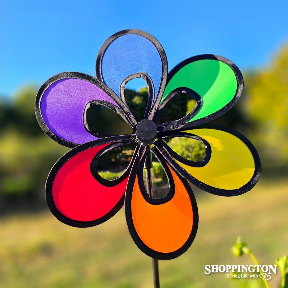 Wind Spinner - Rainbow Dazy Flower 30cm