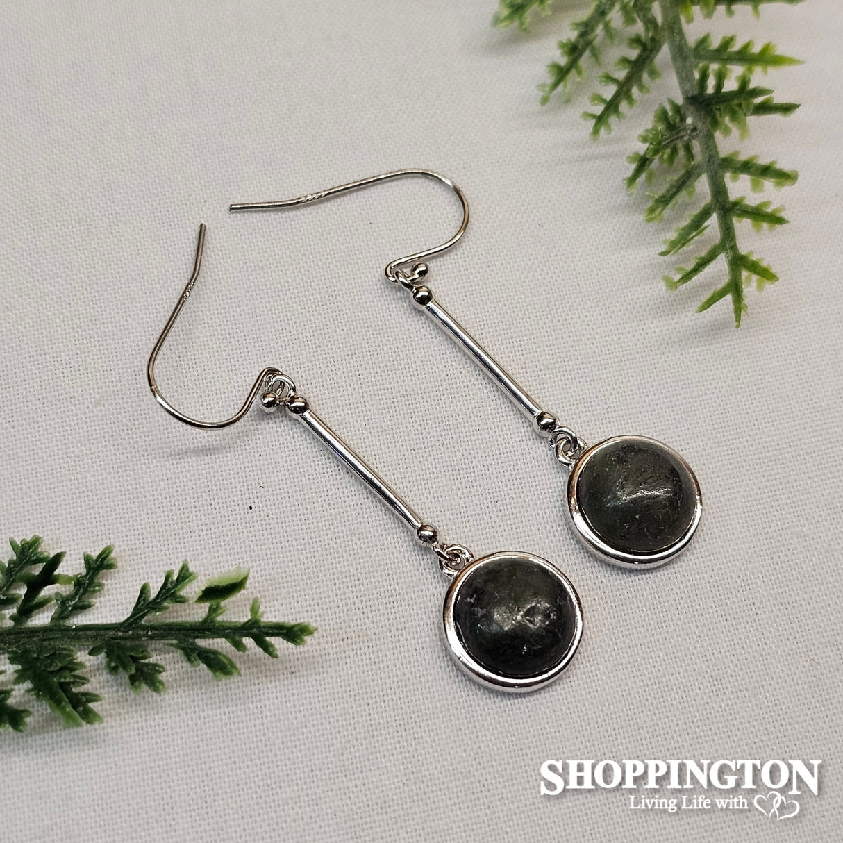Earrings - Sterling Silver & Pounamu Drops