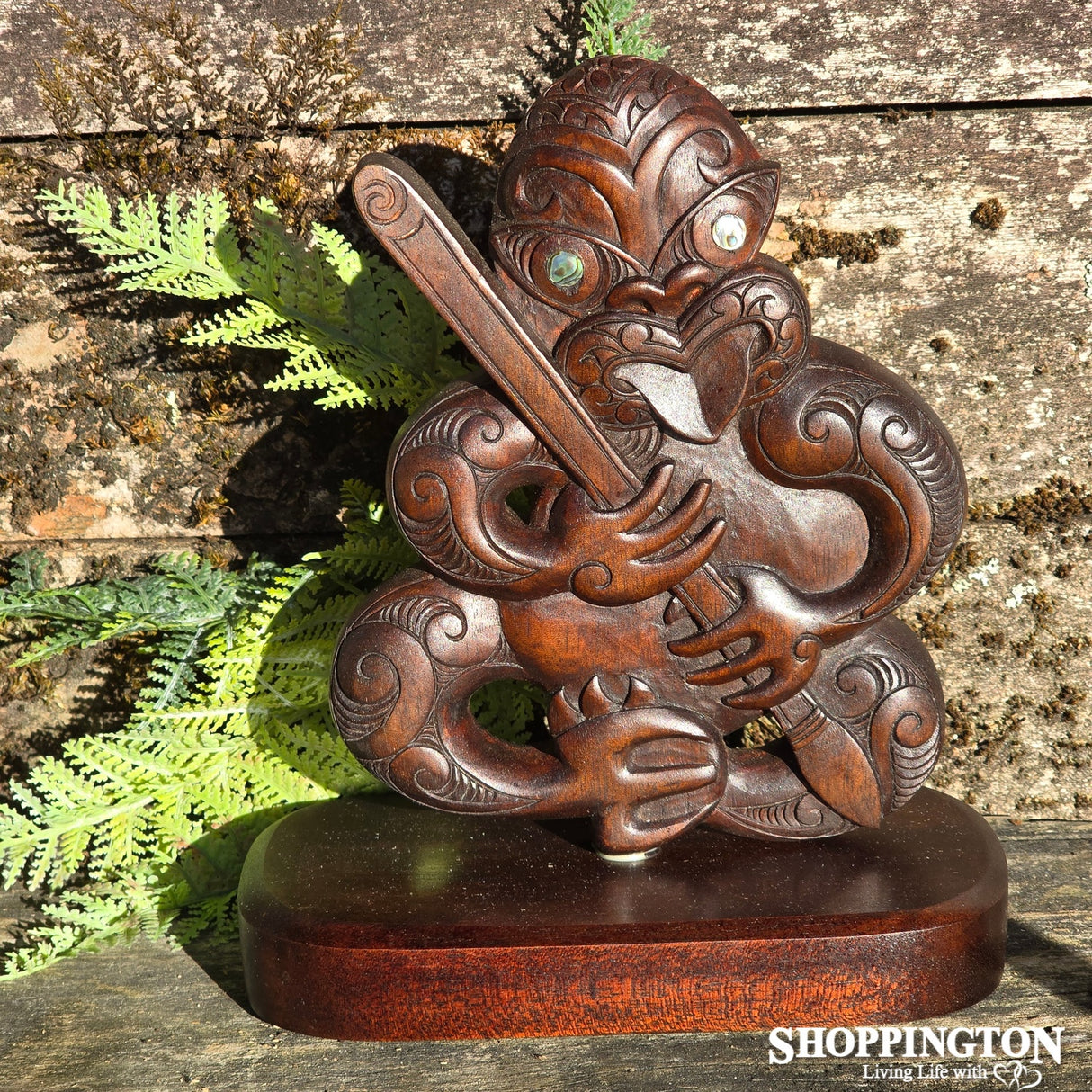 Carved Wooden Tiki 210mm