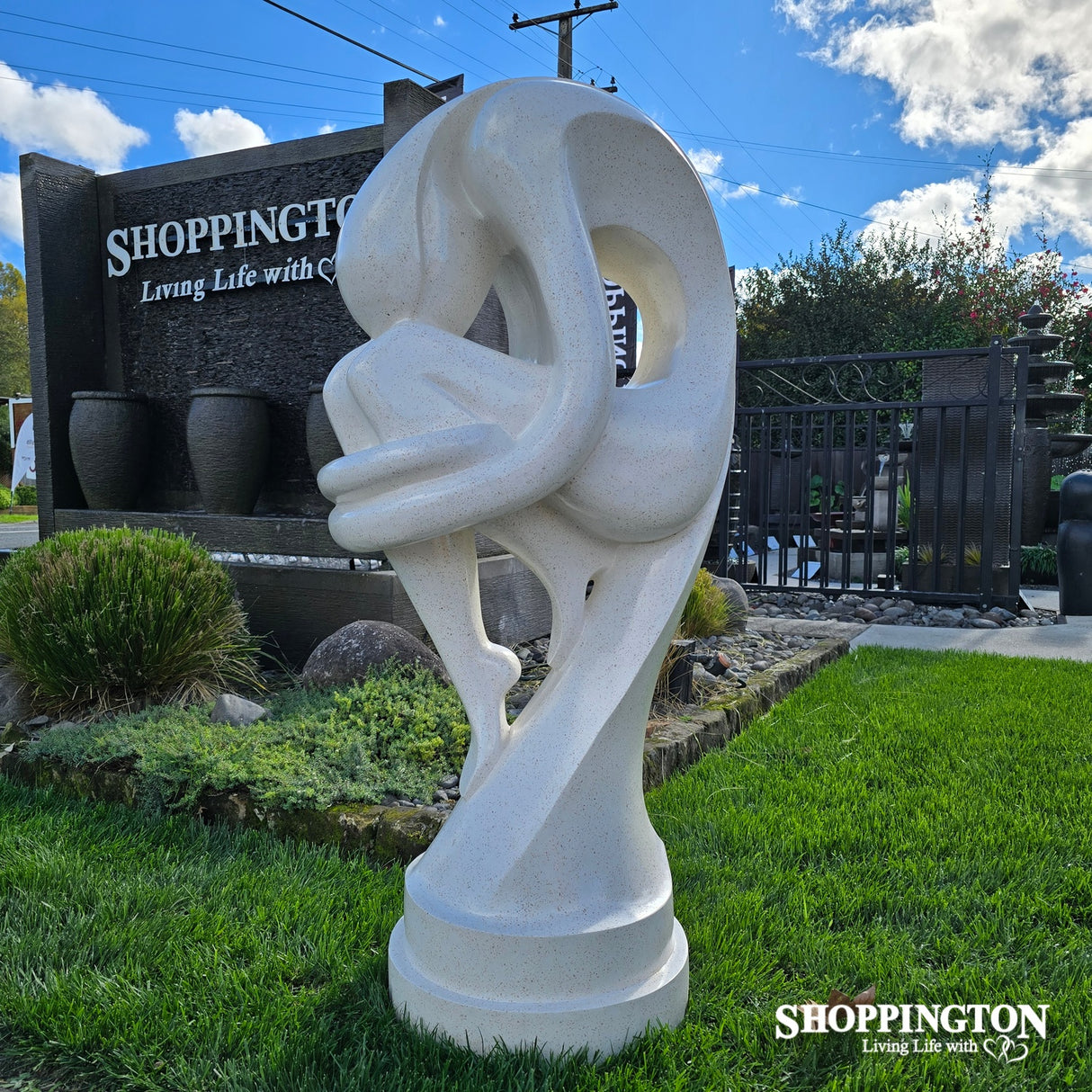 Garden Sculpture - Terrazzo Sexy Lady White 150cm