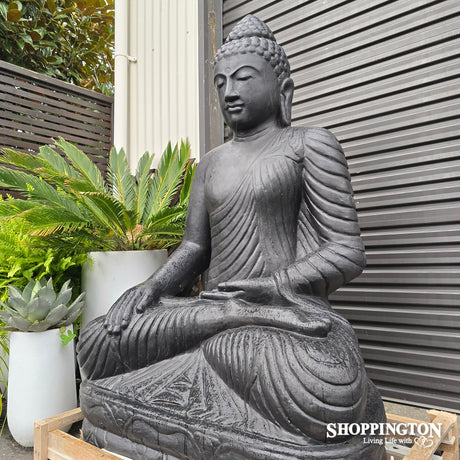 Garden Sculpture   Concrete Tranquil Buddha 150cm