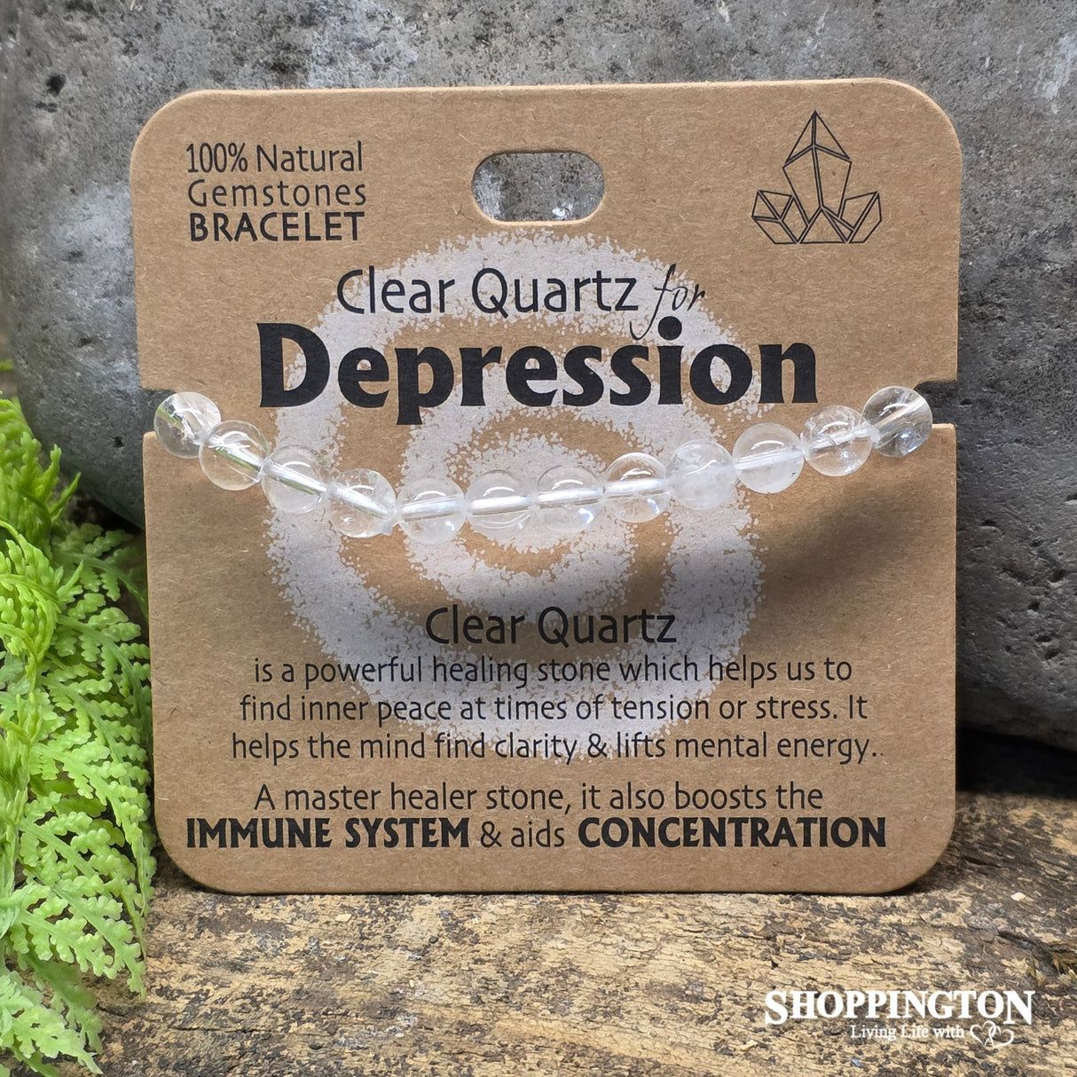 Wellbeing Gemstone Bracelets - Clear Quartz