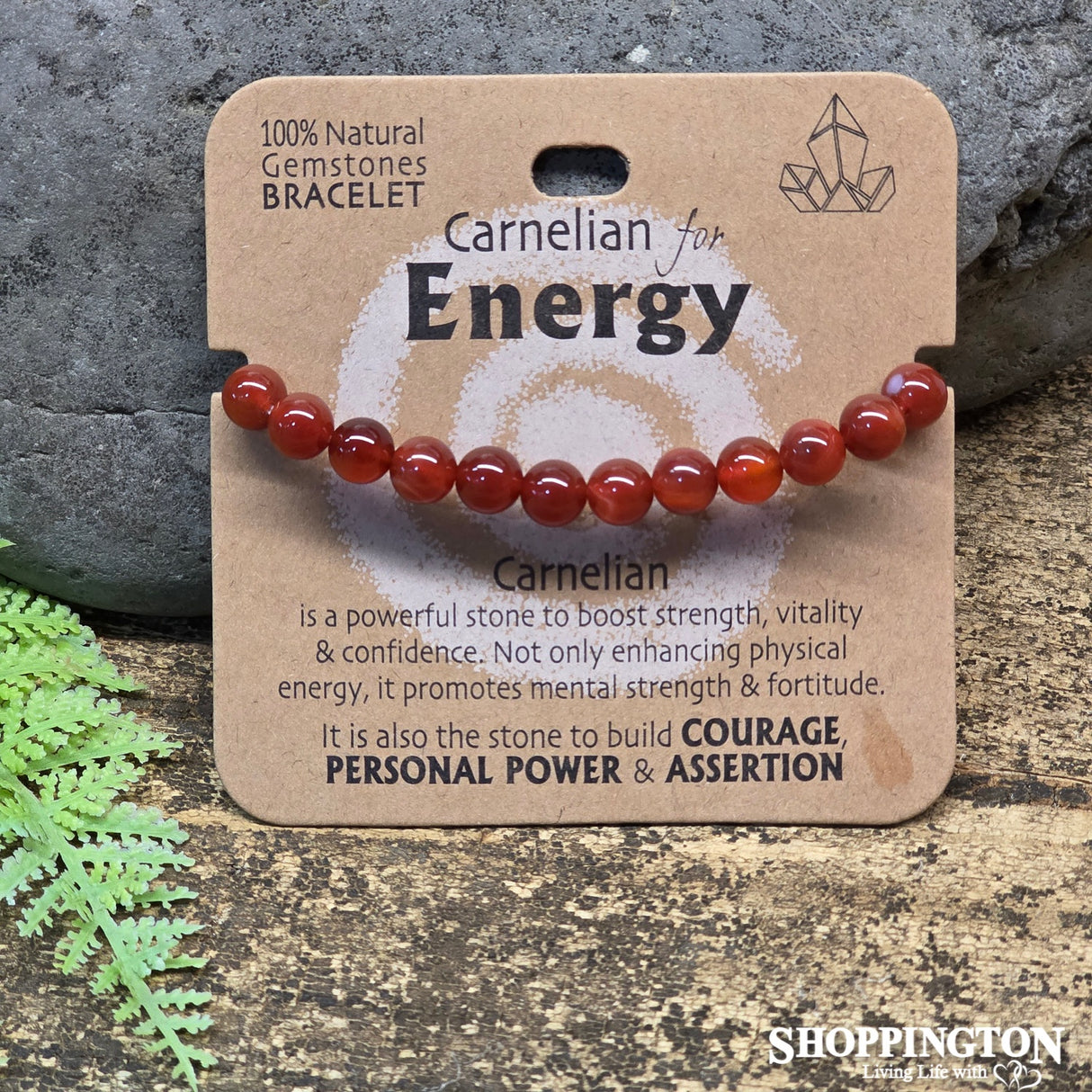 Wellbeing Gemstone Bracelets - Carnelian