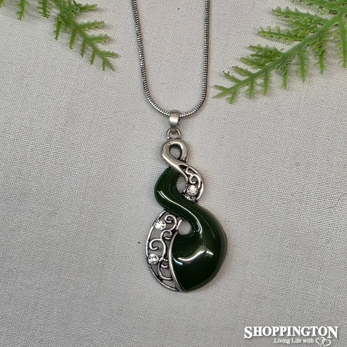 Necklace - Green Twist