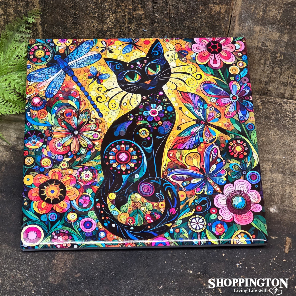 Trivet - Ceramic Black Cat