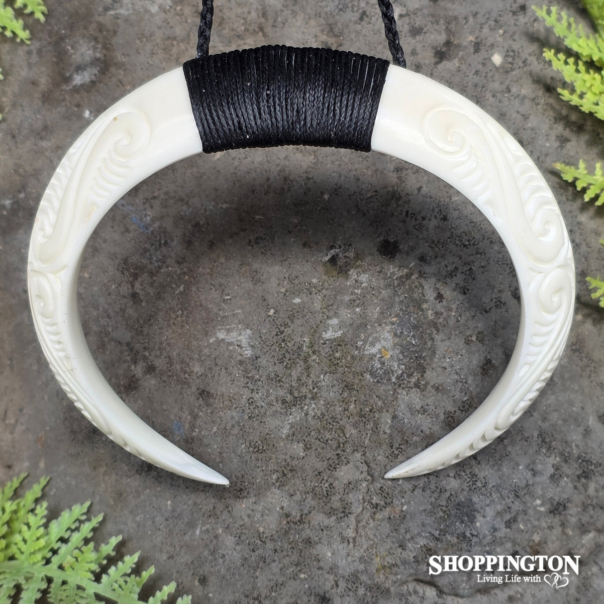Bone Carved Tusk Arc
