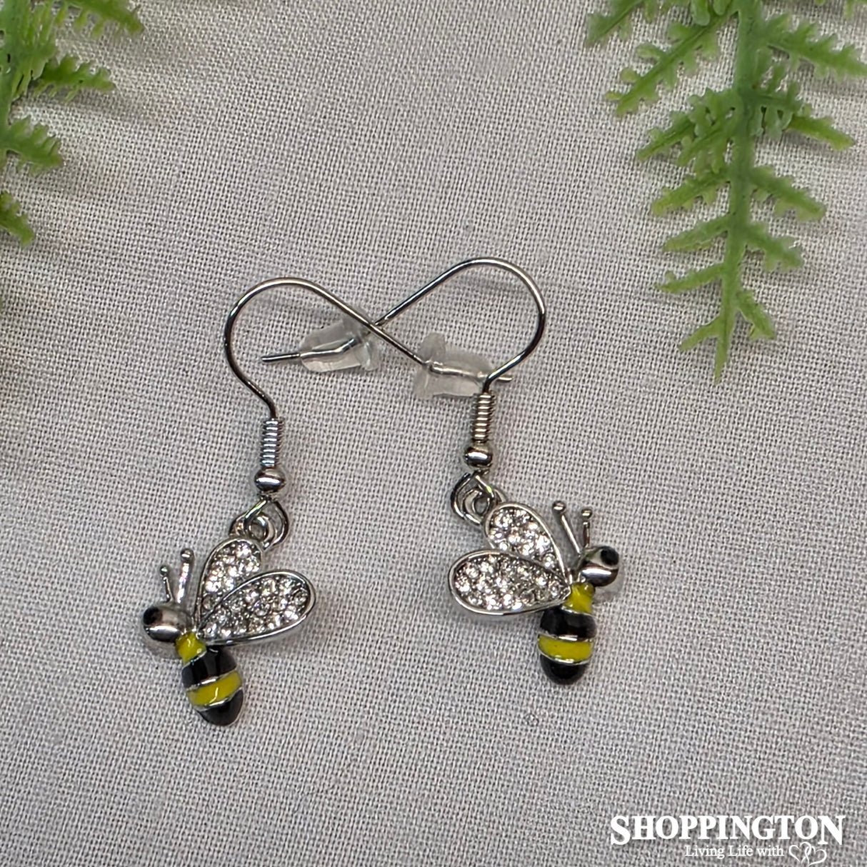 Earrings - Diamante Bee