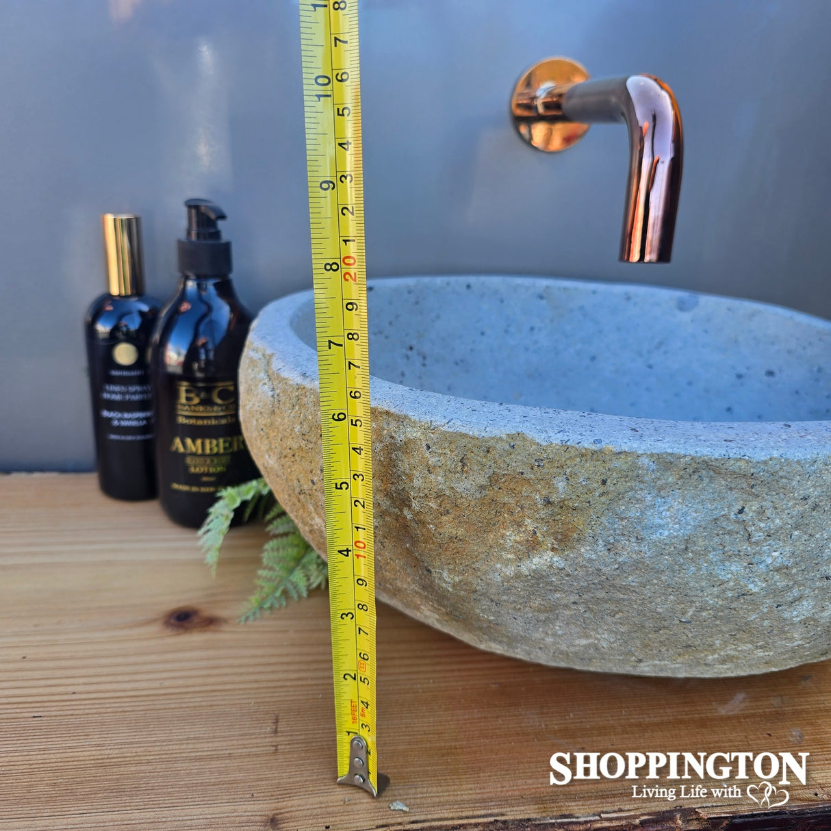 Handcarved Stone Wash Basin - 37cm x 33cm