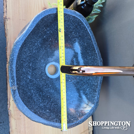Handcarved Stone Wash Basin - 37cm x 30cm