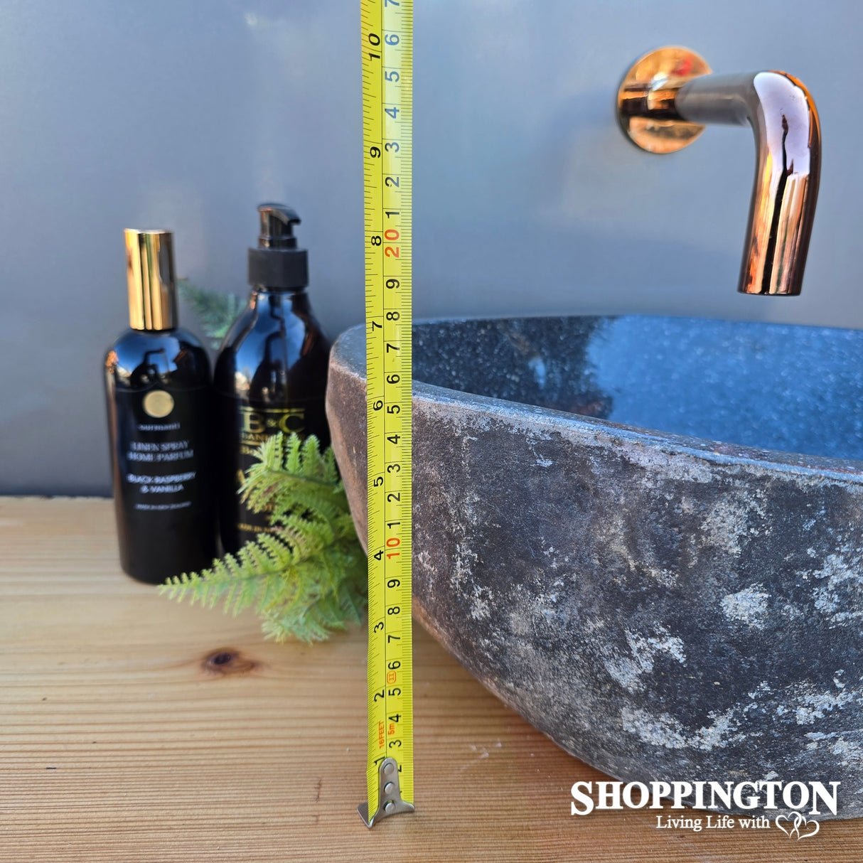 Handcarved Stone Wash Basin - 37cm x 30cm