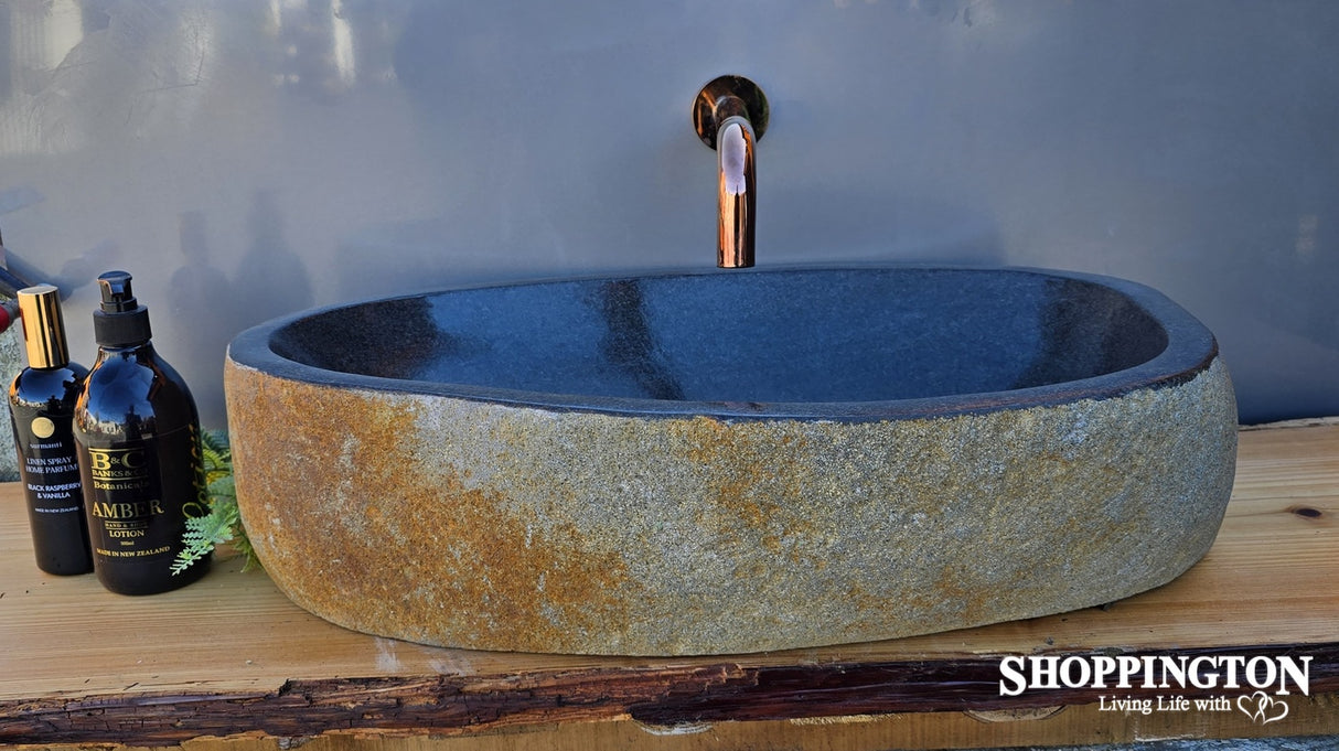 Handcarved Stone Wash Basin - 60cm x 41cm