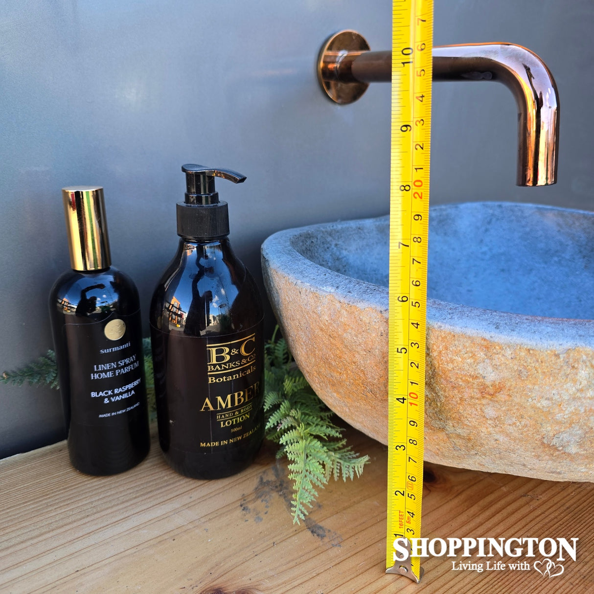Handcarved Stone Wash Basin - 34cm x 31cm