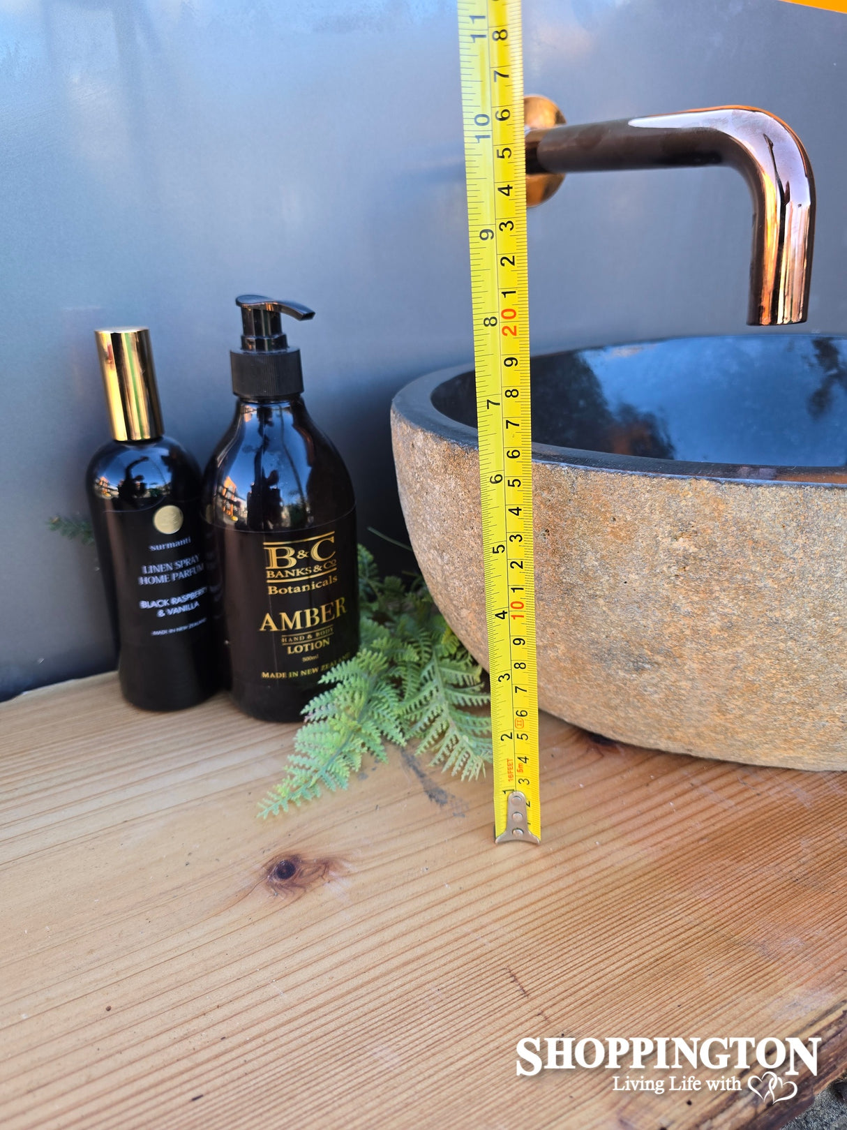 Handcarved Stone Wash Basin - 37cm x 31cm