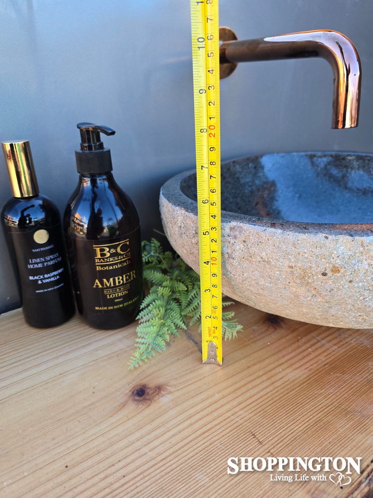 Handcarved Stone Wash Basin - 36.5cm x 31cm