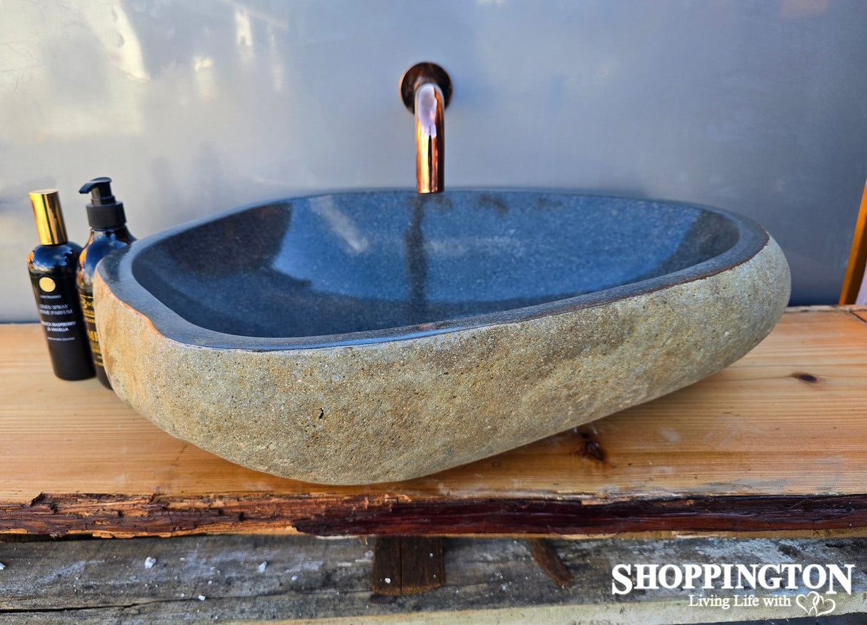 Handcarved Stone Wash Basin - 59cm x 43cm