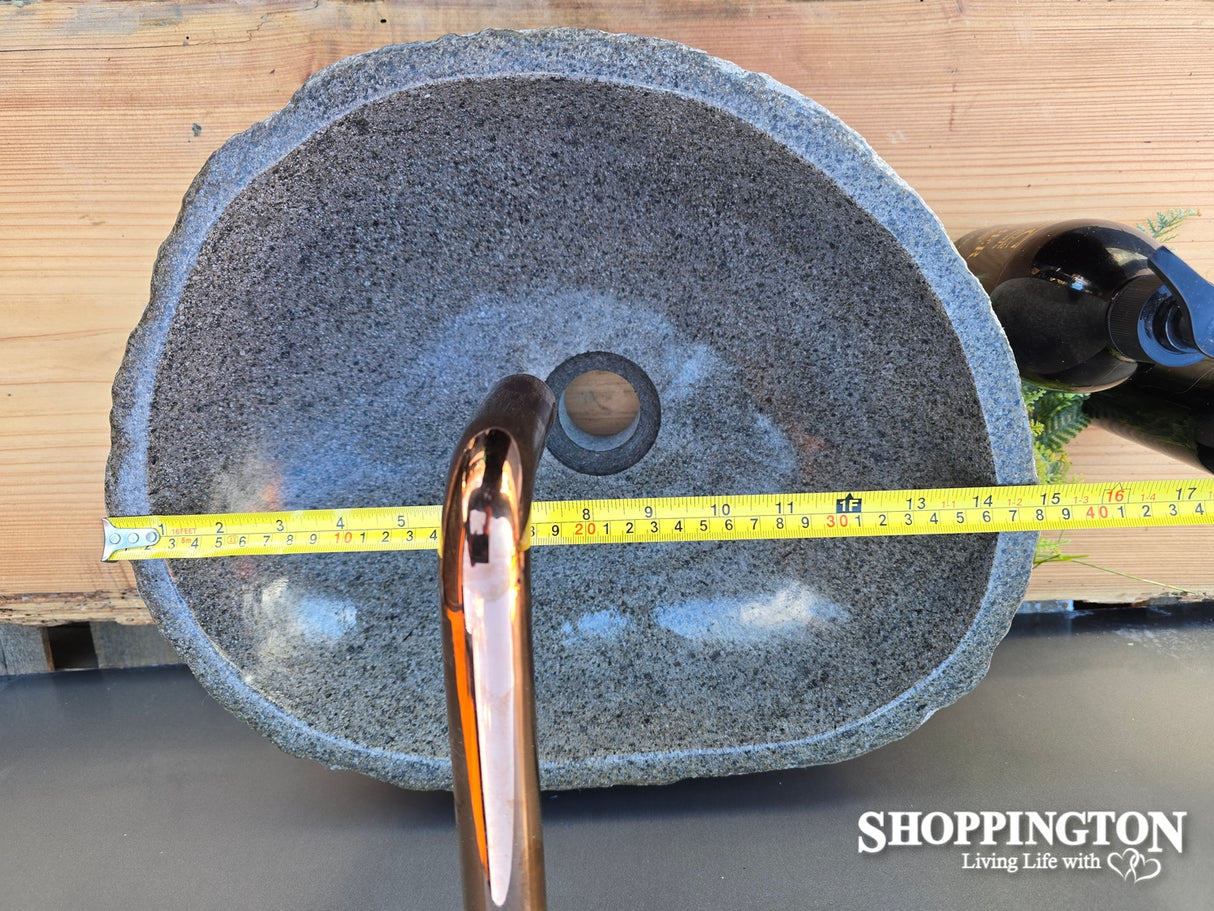 Handcarved Stone Wash Basin - 38cm x 30cm