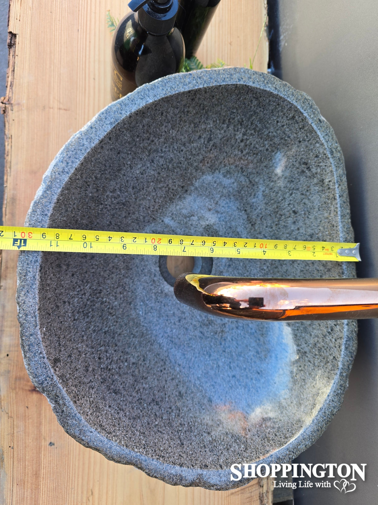 Handcarved Stone Wash Basin - 38cm x 30cm